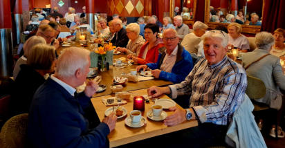 Gezellig wachten op het ontbijt.